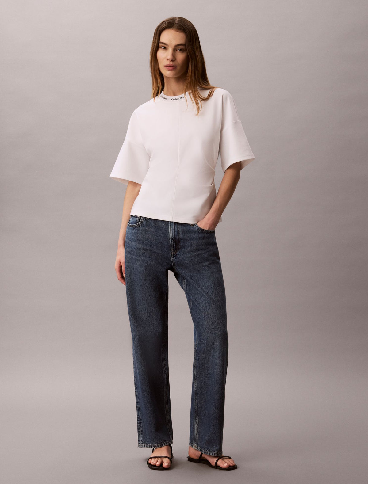 Calvin Klein Logo Jacquard Boxy T-Shirt