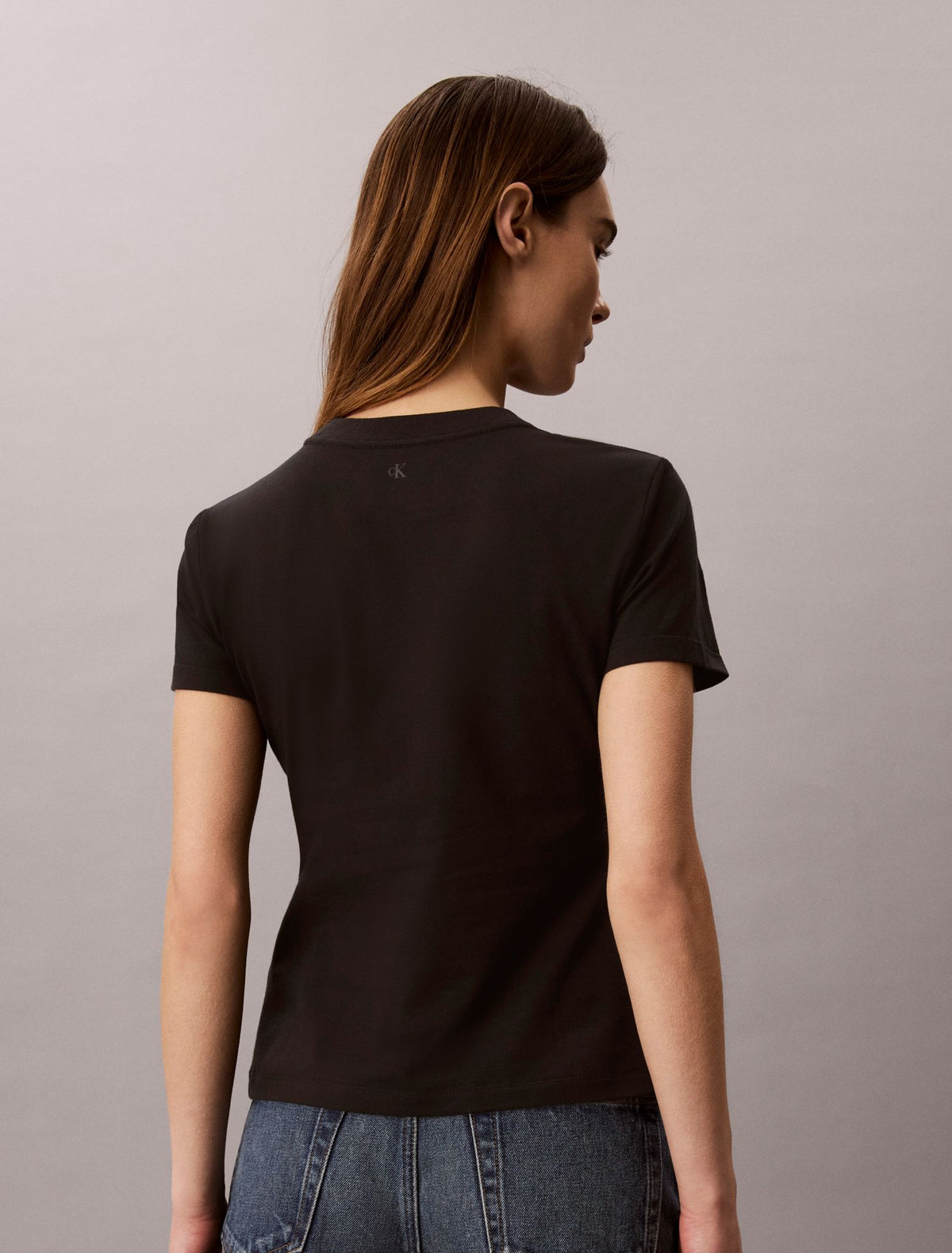 Calvin Klein Slim Tiered Logo Graphic Tee