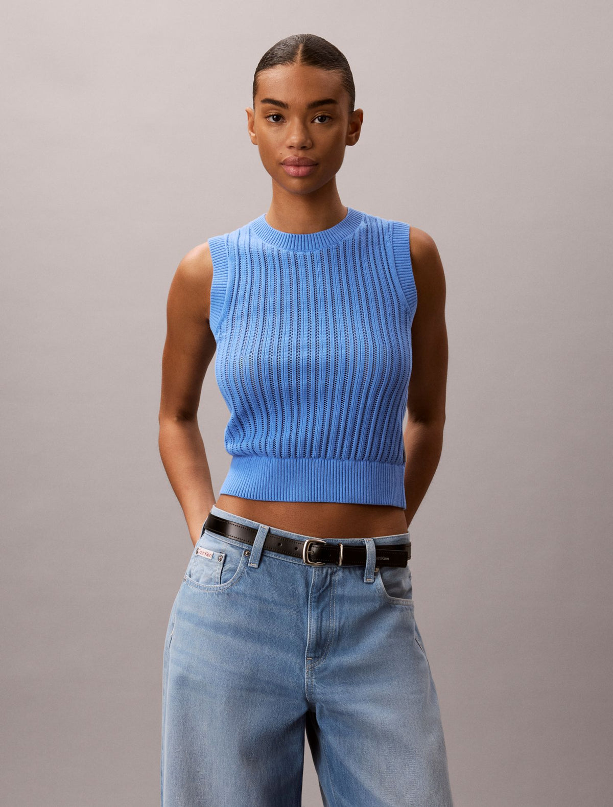Calvin Klein Open Stitch Sweater Tank