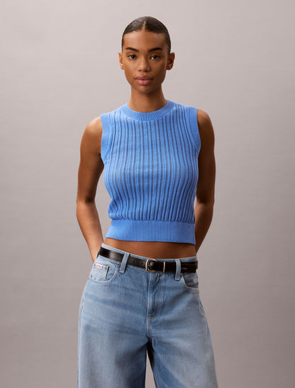 Calvin Klein Open Stitch Sweater Tank