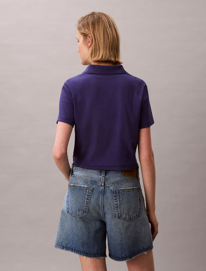 Calvin Klein Cotton Contour Rib Polo Tee