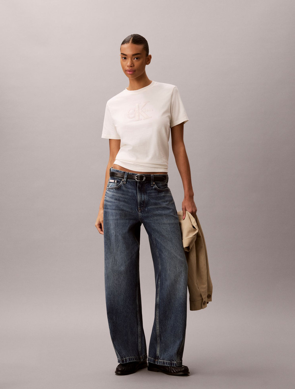 Calvin Klein Baby Terry Monologo Graphic Tee