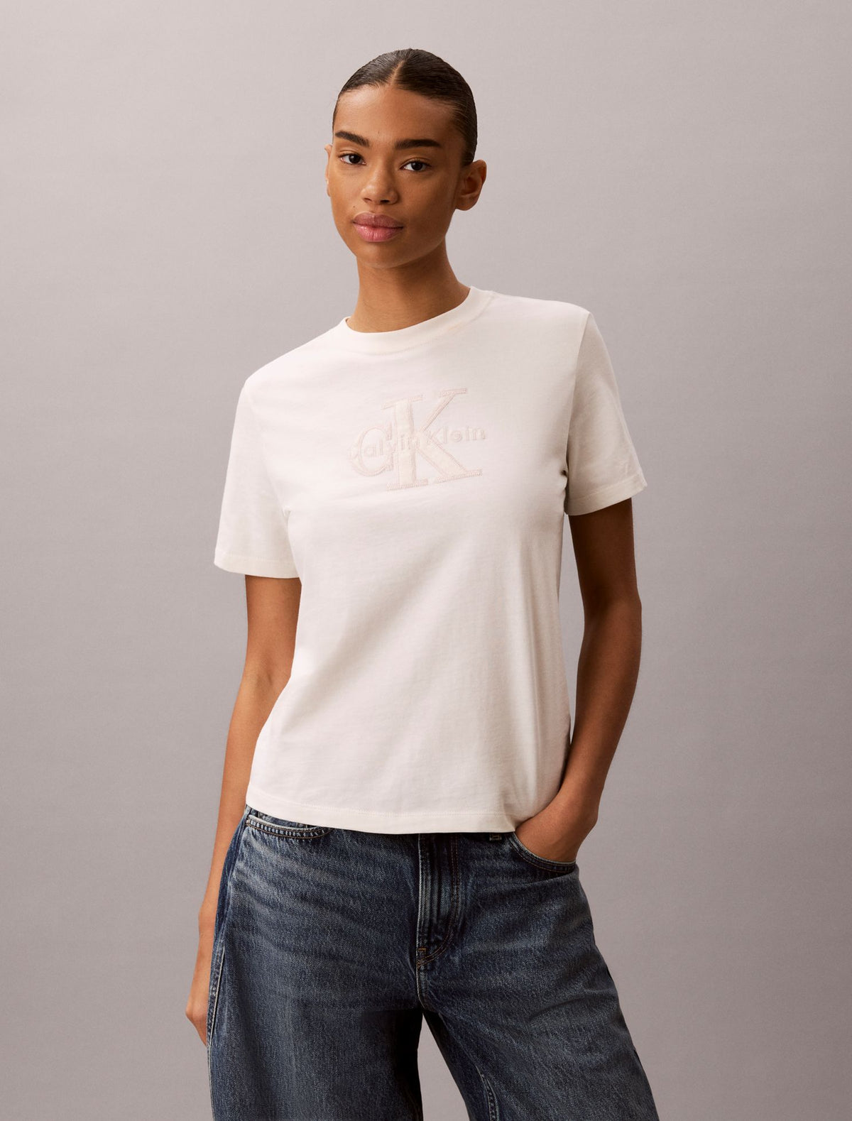 Calvin Klein Baby Terry Monologo Graphic Tee