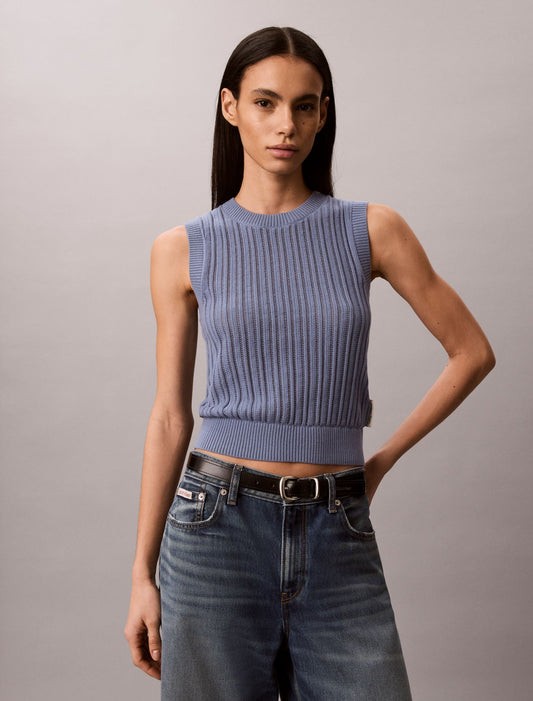 Calvin Klein Open Stitch Sweater Tank