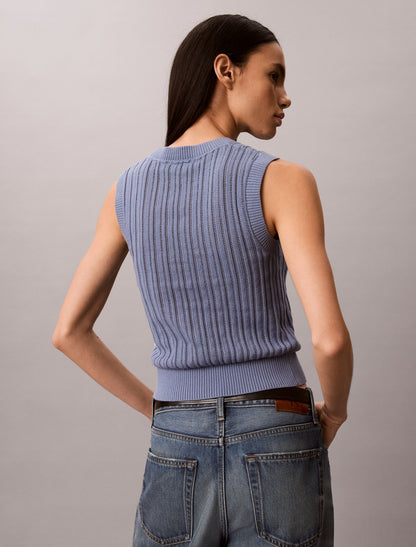 Calvin Klein Open Stitch Sweater Tank