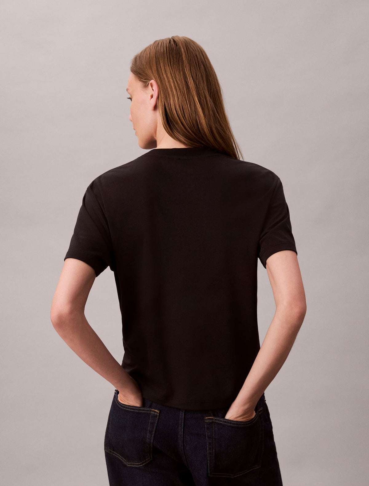 Calvin Klein Supima Cotton Emblem Logo Graphic Classic T-Shirt
