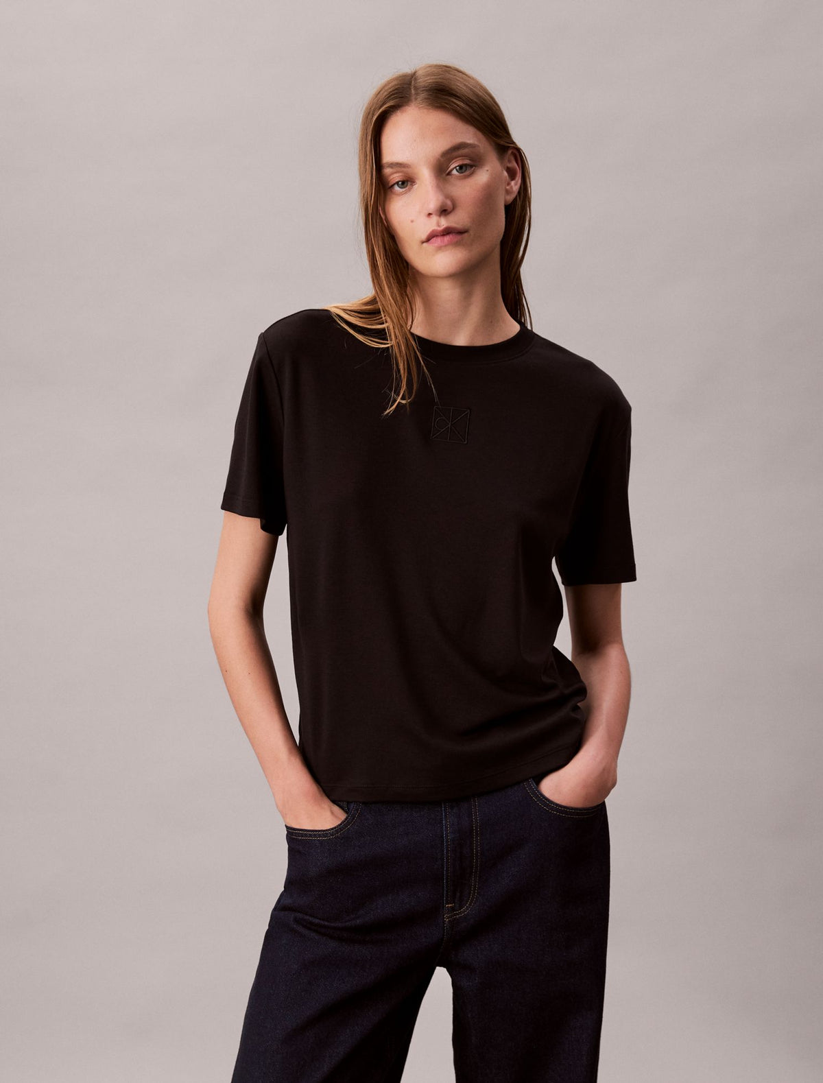 Calvin Klein Supima Cotton Emblem Logo Graphic Classic T-Shirt