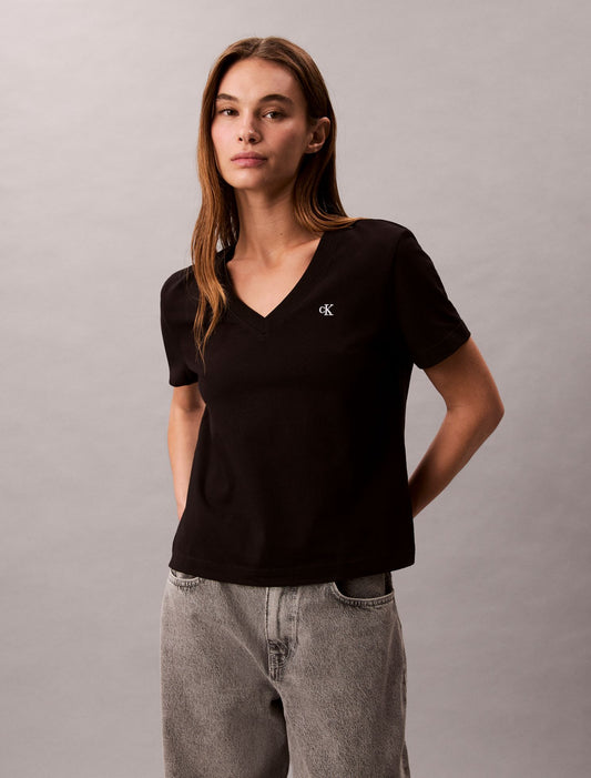 Calvin Klein Monogram V-Neck T-Shirt