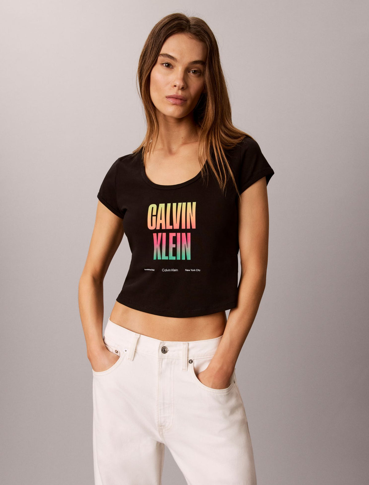 Calvin Klein Pride Slim Scoopneck Tee