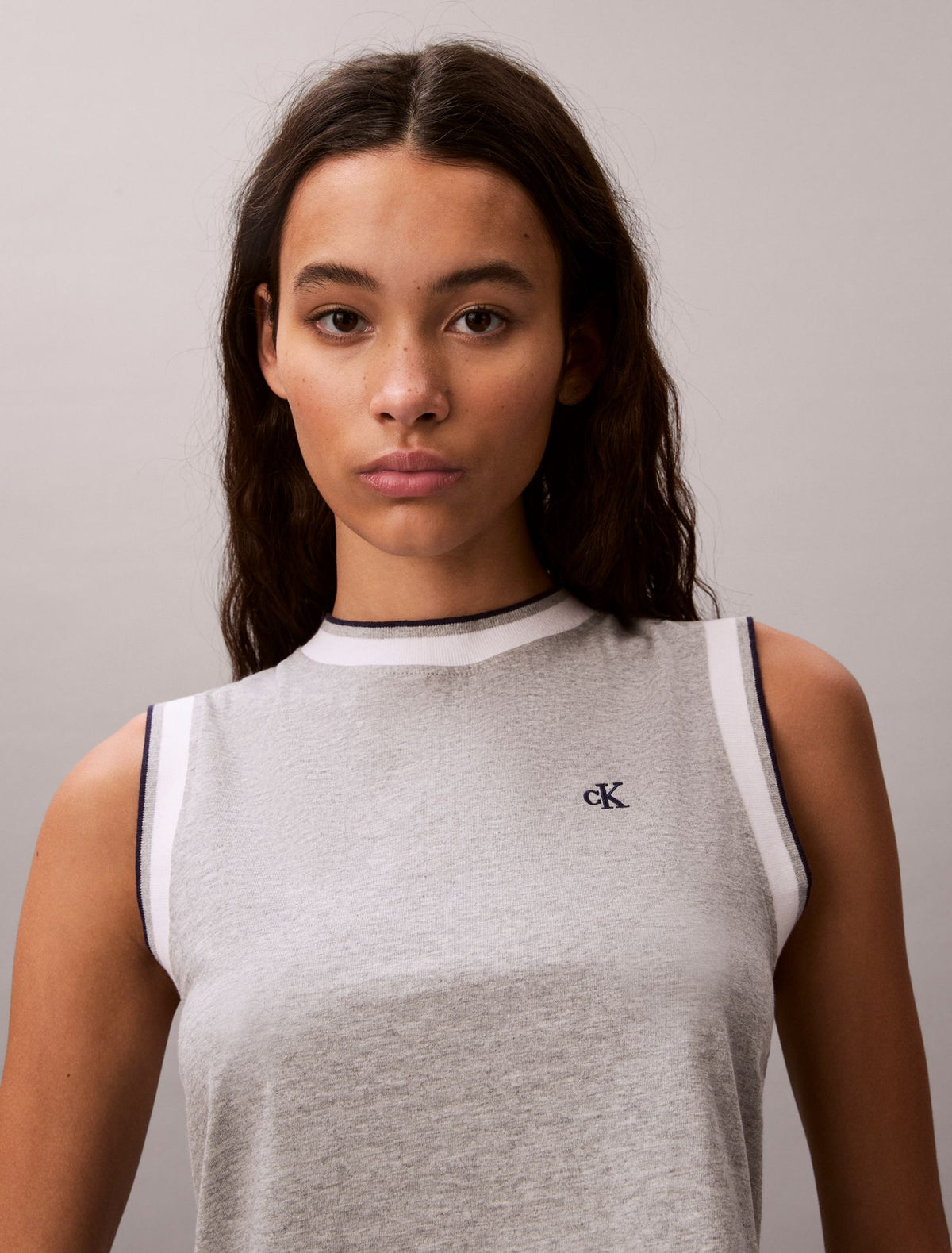 Calvin Klein Monogram Cropped Muscle Tank