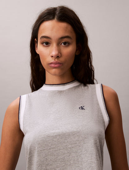 Calvin Klein Monogram Cropped Muscle Tank