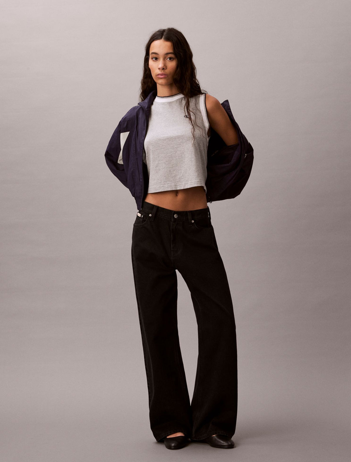 Calvin Klein Monogram Cropped Muscle Tank