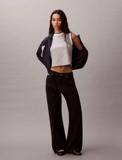Calvin Klein Monogram Cropped Muscle Tank
