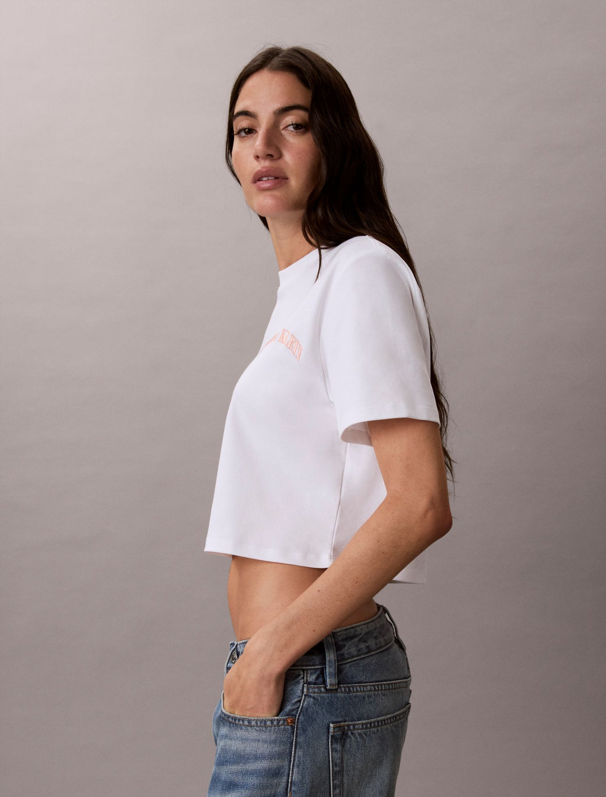 Calvin Klein Heritage Classic Cropped T-Shirt