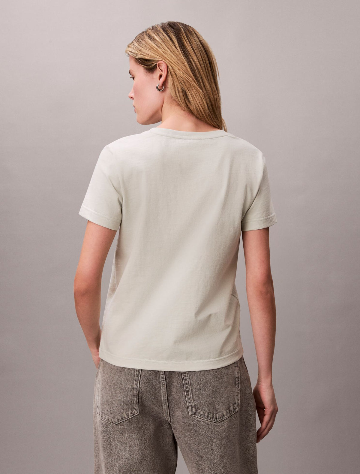 Calvin Klein Embroidered CK Crest V-Neck Tee