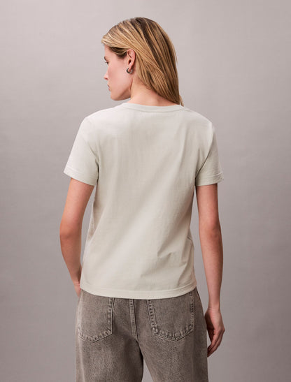 Calvin Klein Embroidered CK Crest V-Neck Tee