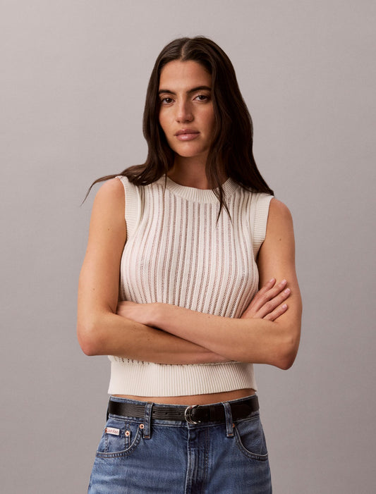 Calvin Klein Open Stitch Sweater Tank
