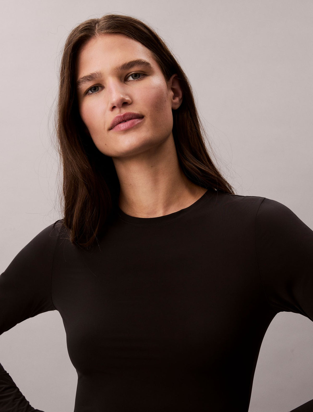 Calvin Klein Nylon Stretch Slim T-Shirt