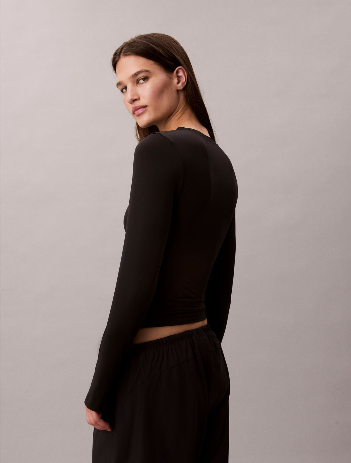 Calvin Klein Nylon Stretch Slim T-Shirt