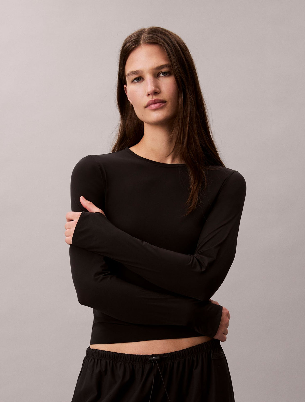 Calvin Klein Nylon Stretch Slim T-Shirt