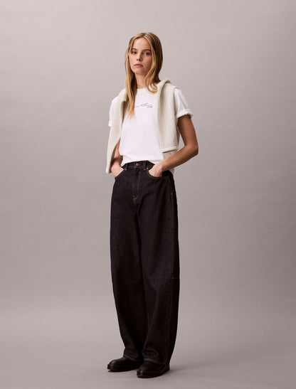 Calvin Klein Script Logo Graphic Boxy T-Shirt