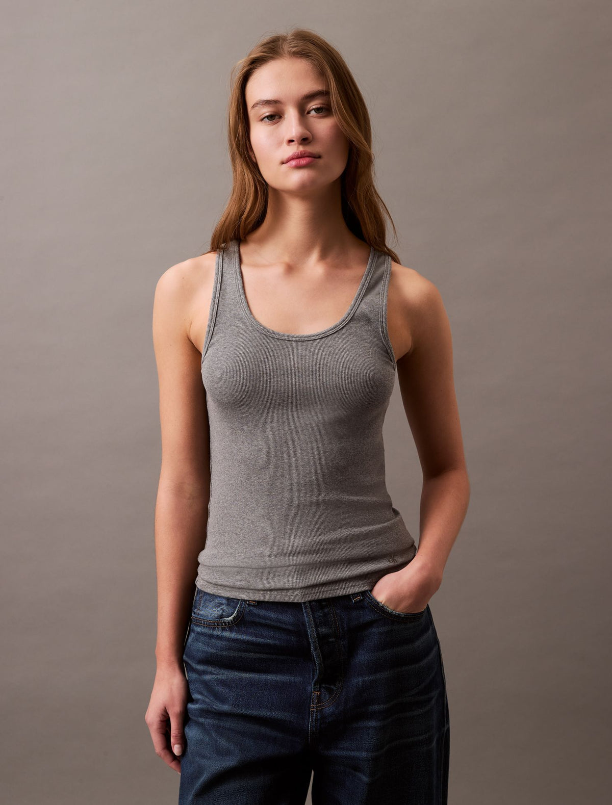Calvin Klein Cotton Contour Rib Tank