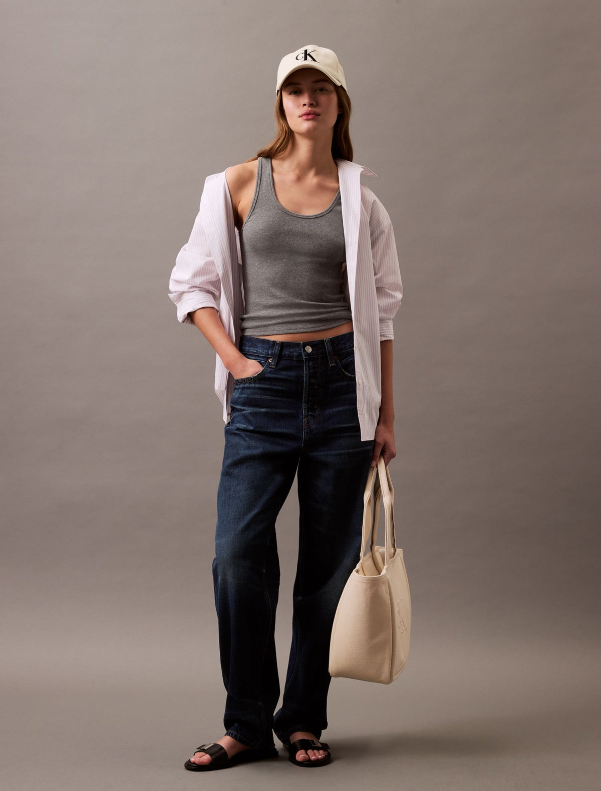 Calvin Klein Cotton Contour Rib Tank
