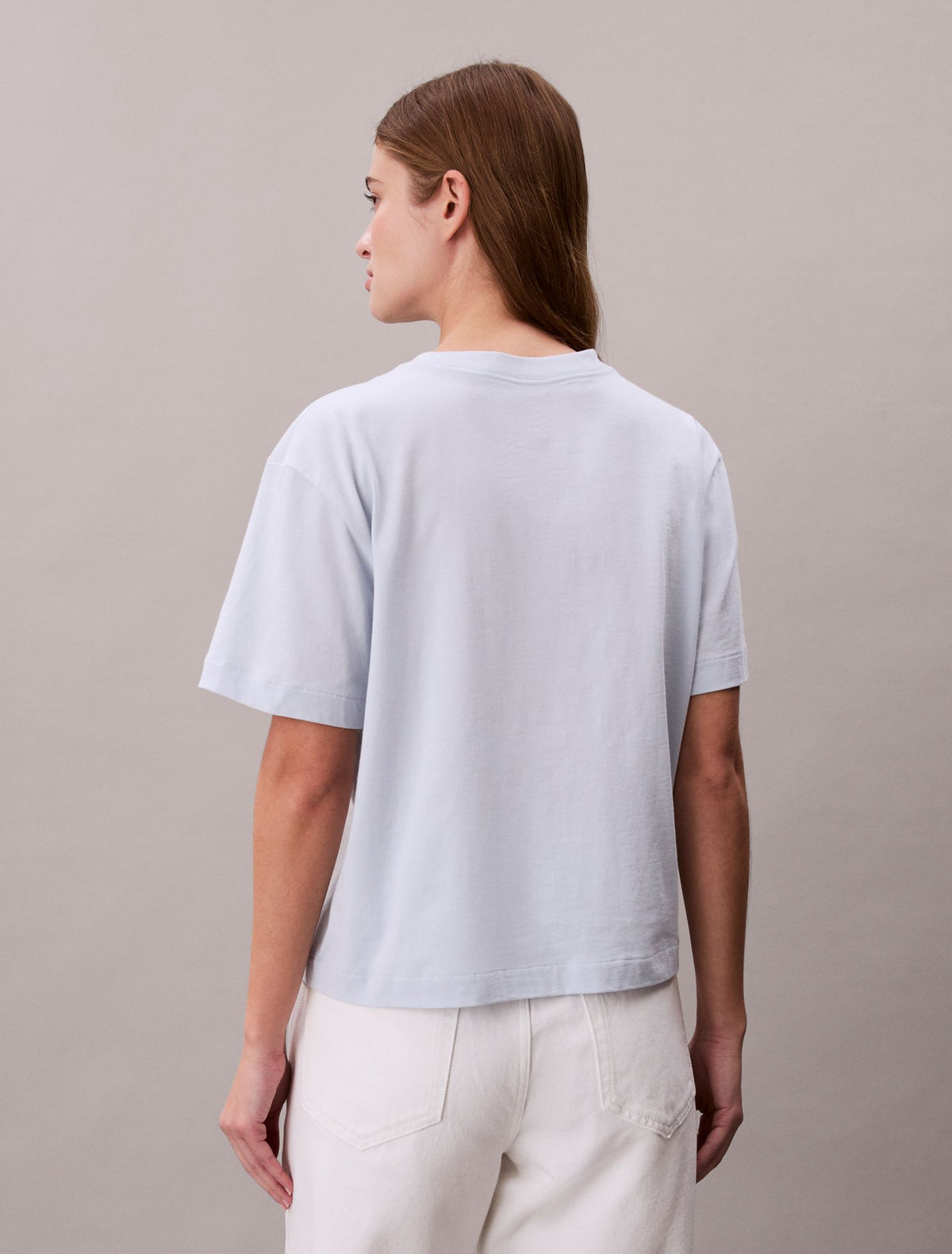 Calvin Klein Embroidered Logo Graphic Boxy T-Shirt