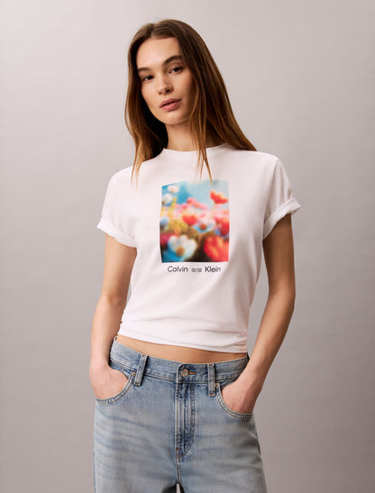 Calvin Klein Flower Graphic Classic T-Shirt