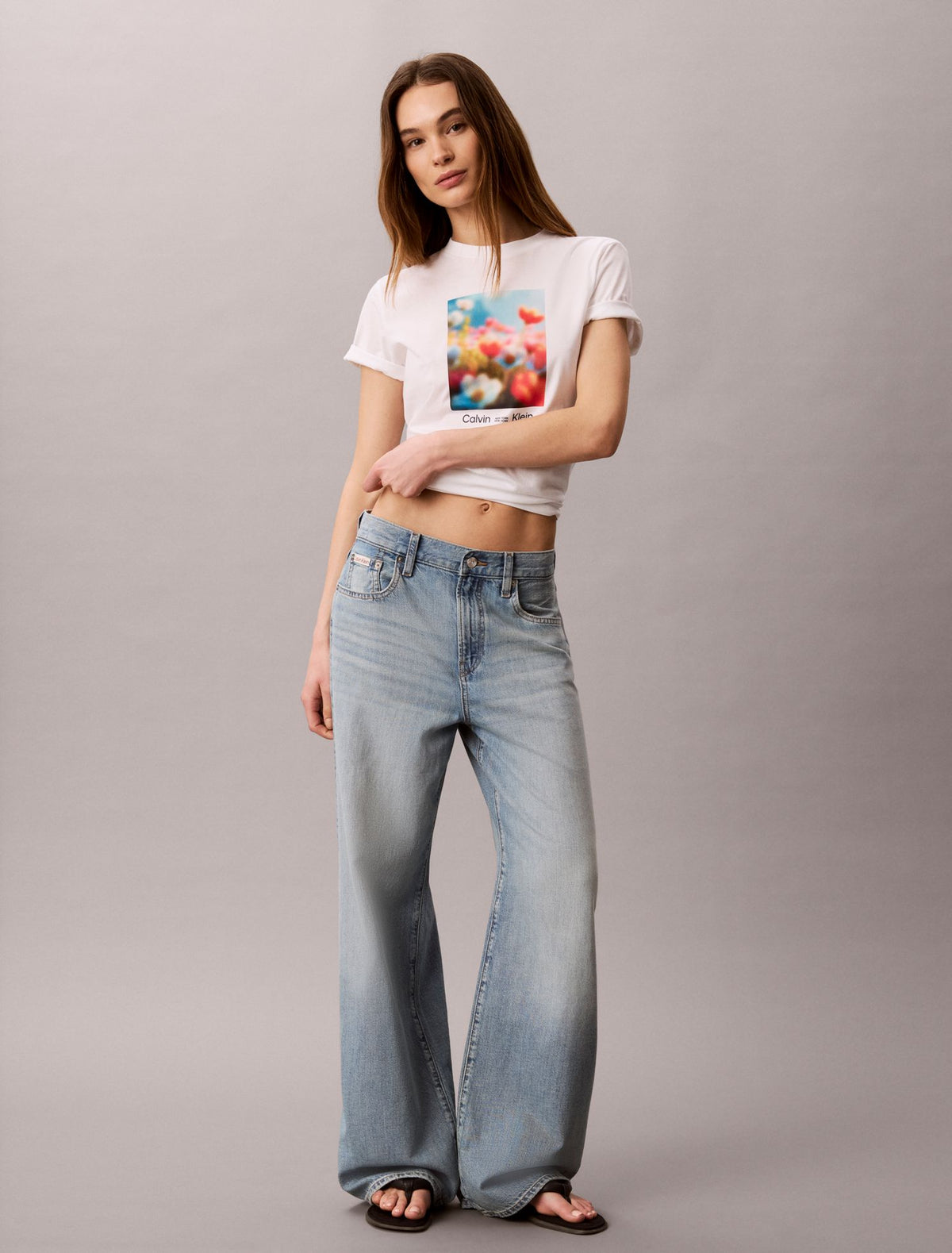 Calvin Klein Flower Graphic Classic T-Shirt