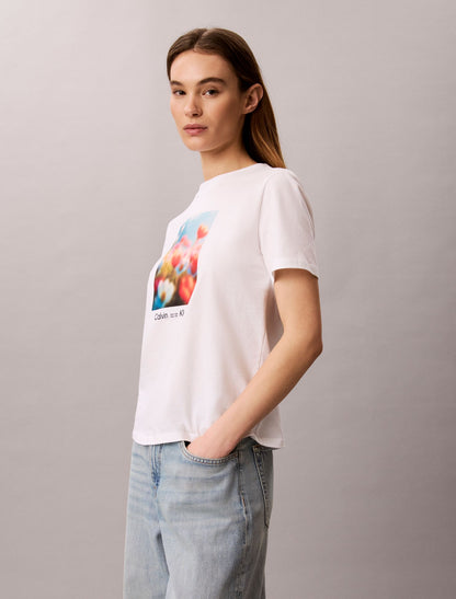 Calvin Klein Flower Graphic Classic T-Shirt