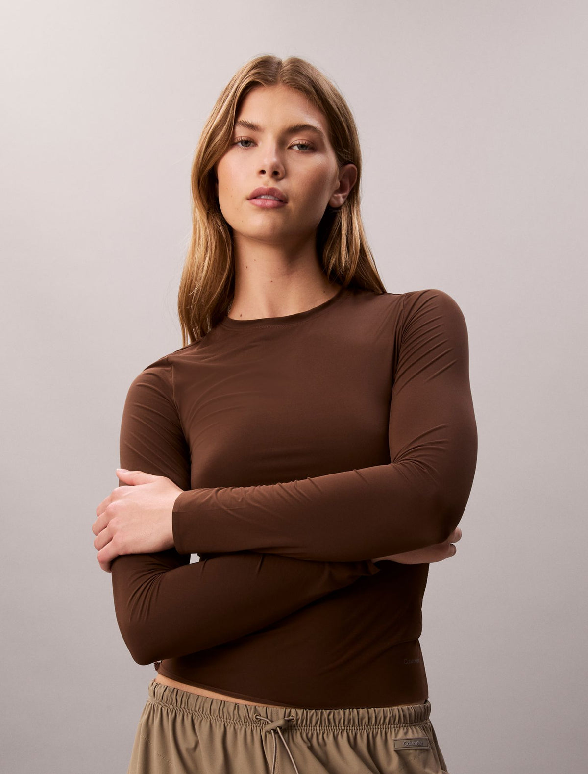 Calvin Klein Nylon Stretch Slim T-Shirt