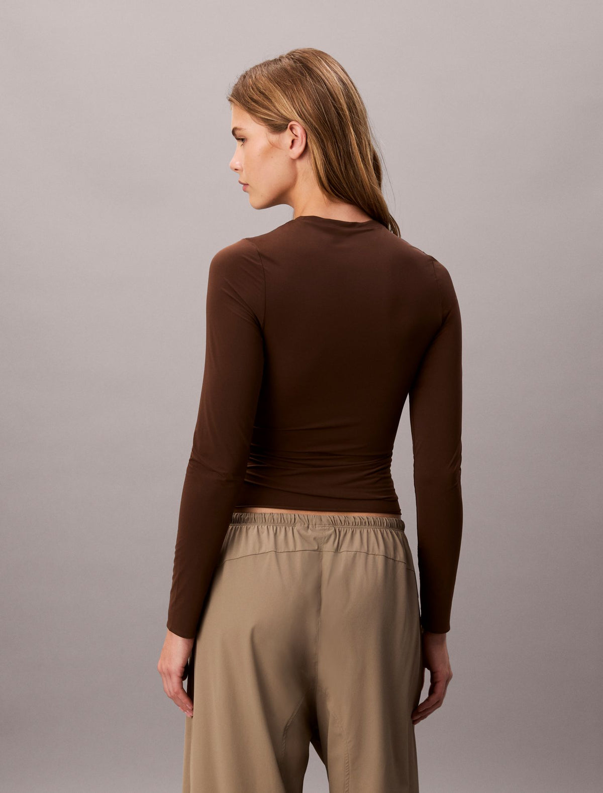 Calvin Klein Nylon Stretch Slim T-Shirt