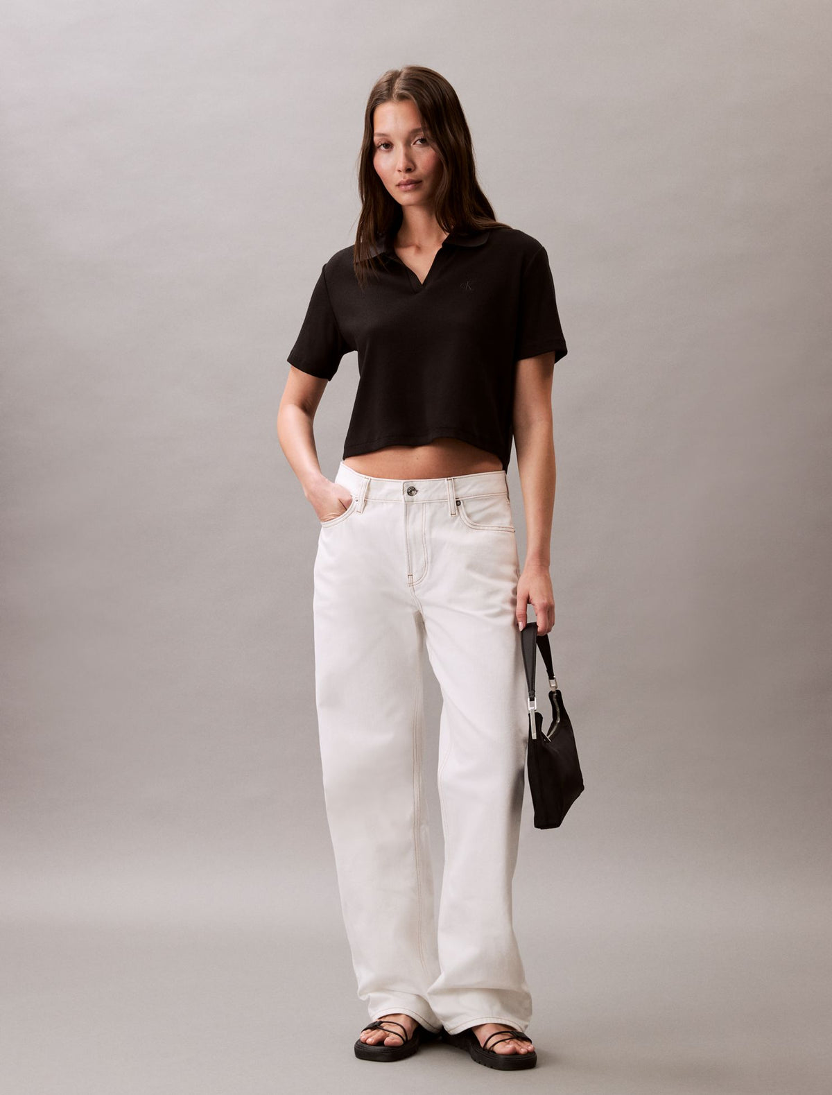 Calvin Klein Cotton Contour Rib Polo T-Shirt
