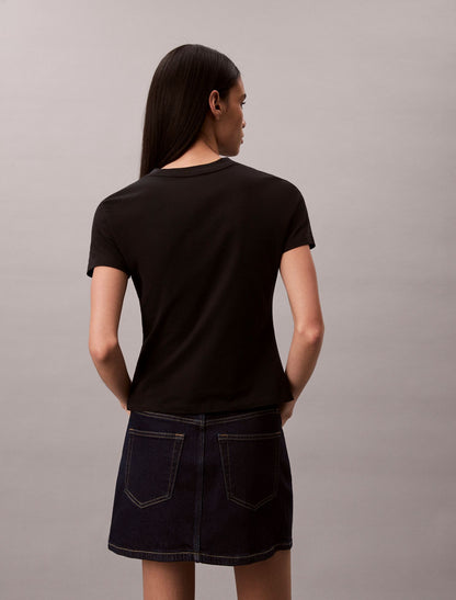 Calvin Klein Flower Logo Graphic Slim T-Shirt