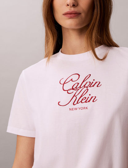 Calvin Klein Script Logo Graphic Classic T-Shirt