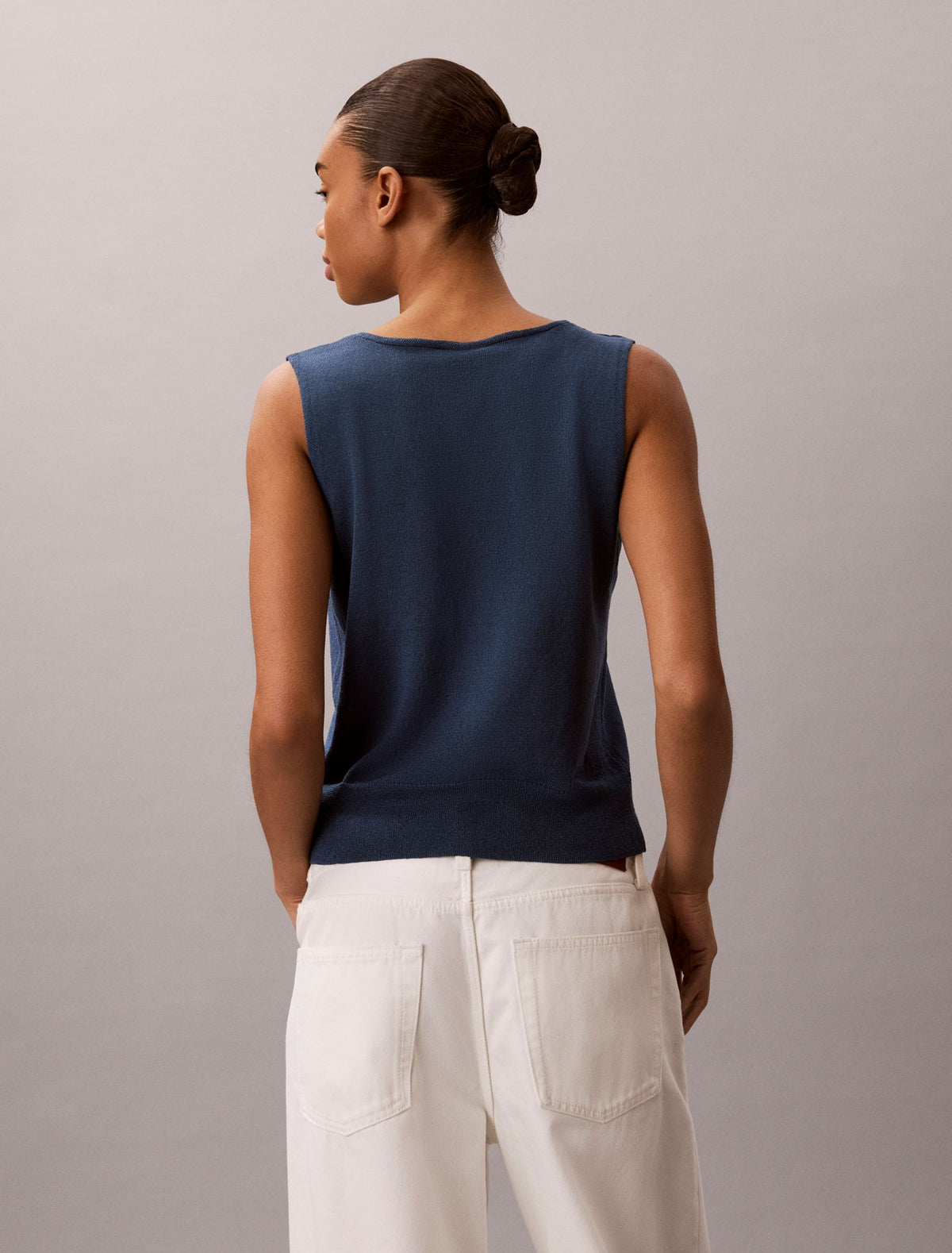 Calvin Klein Linen Blend Tank Top
