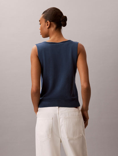 Calvin Klein Linen Blend Tank Top