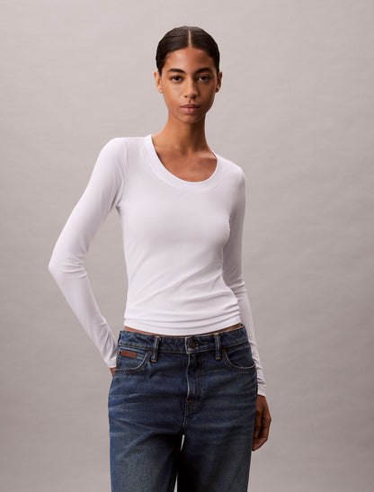 Calvin Klein Modal Stretch Rib Slim T-Shirt