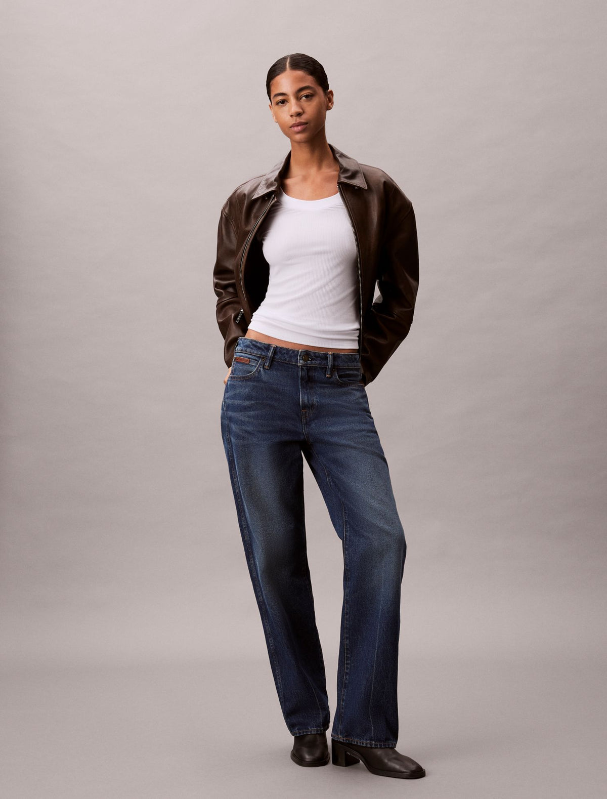 Calvin Klein Modal Stretch Rib Slim T-Shirt