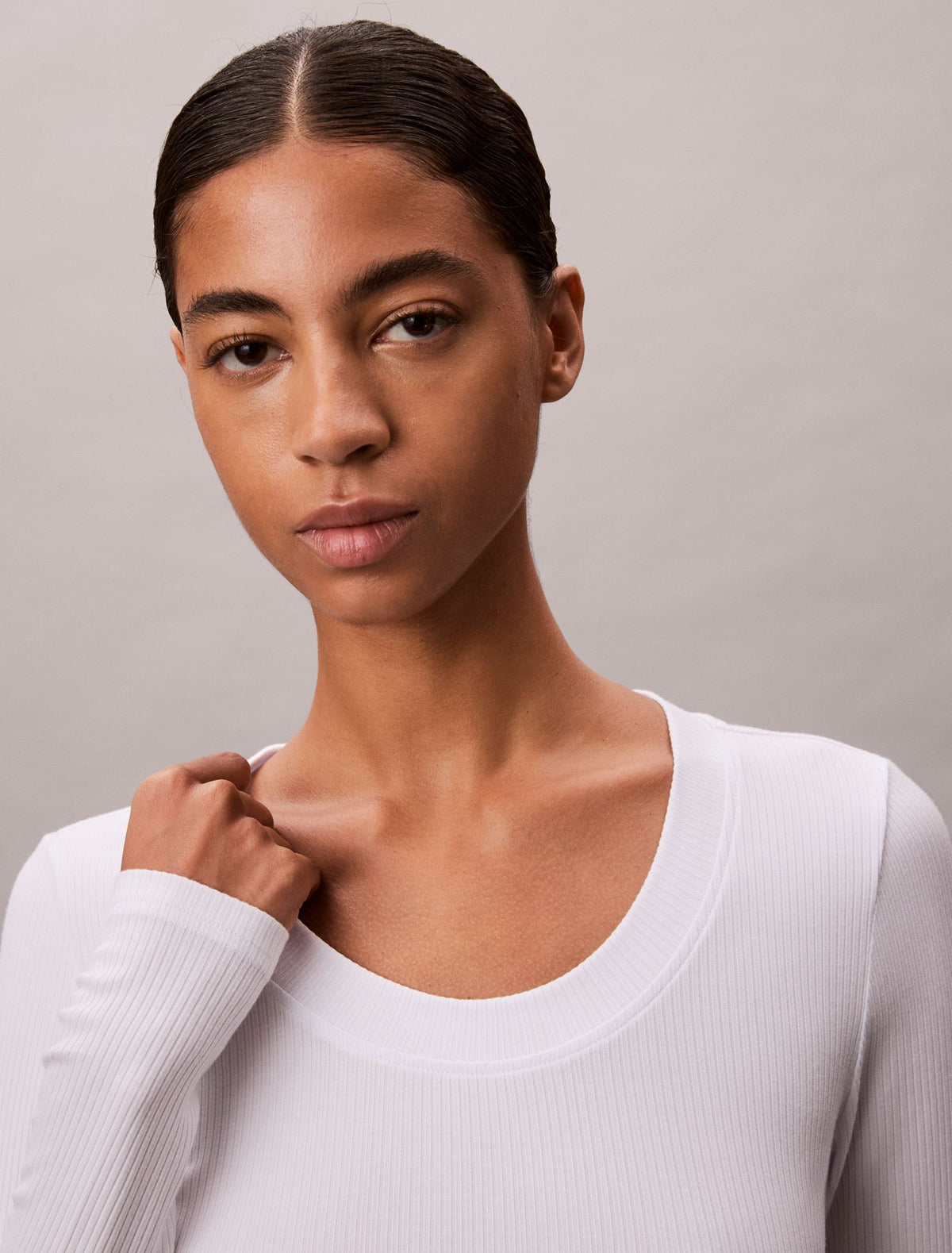 Calvin Klein Modal Stretch Rib Slim T-Shirt