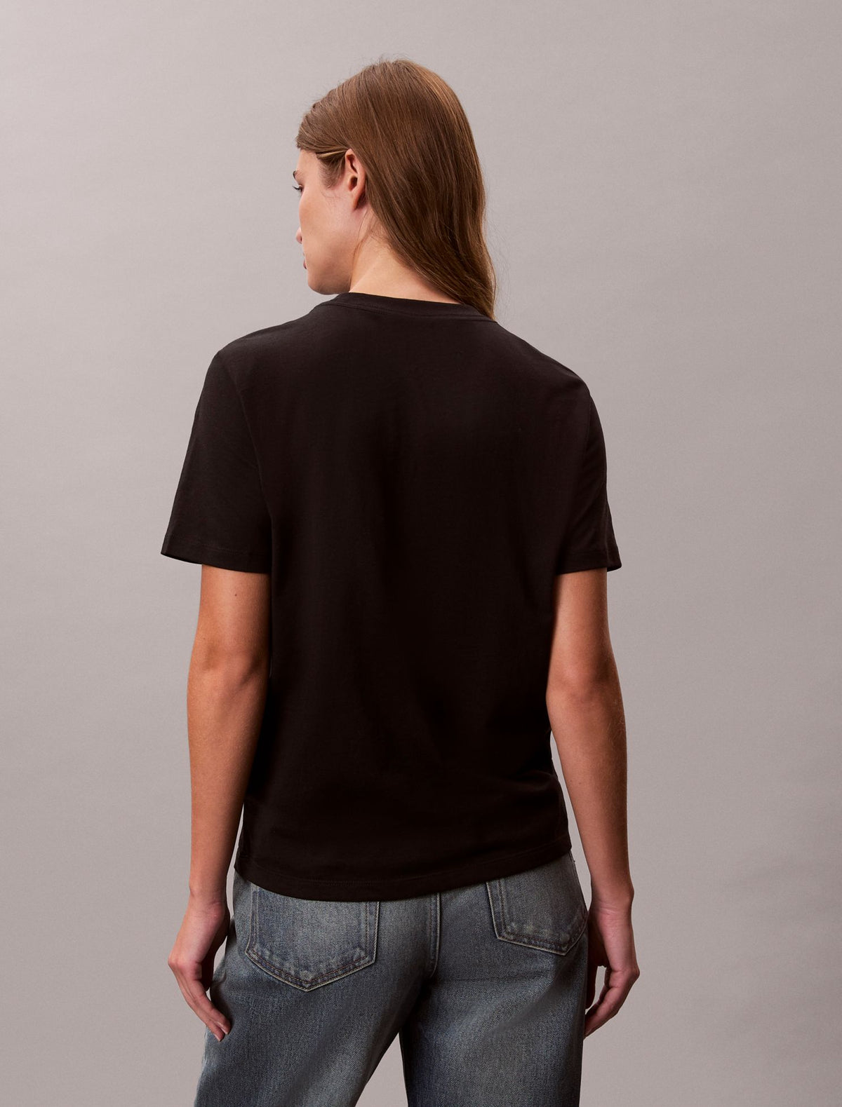 Calvin Klein Flower Script Logo Graphic Classic T-Shirt
