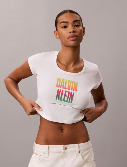 Calvin Klein Pride Slim Scoopneck Tee