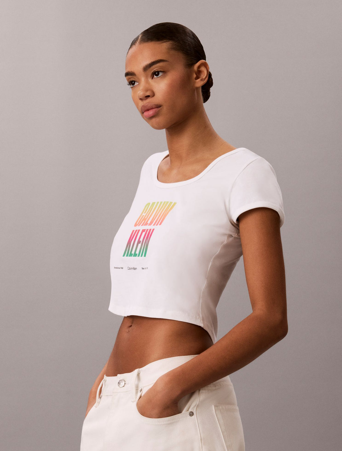 Calvin Klein Pride Slim Scoopneck Tee