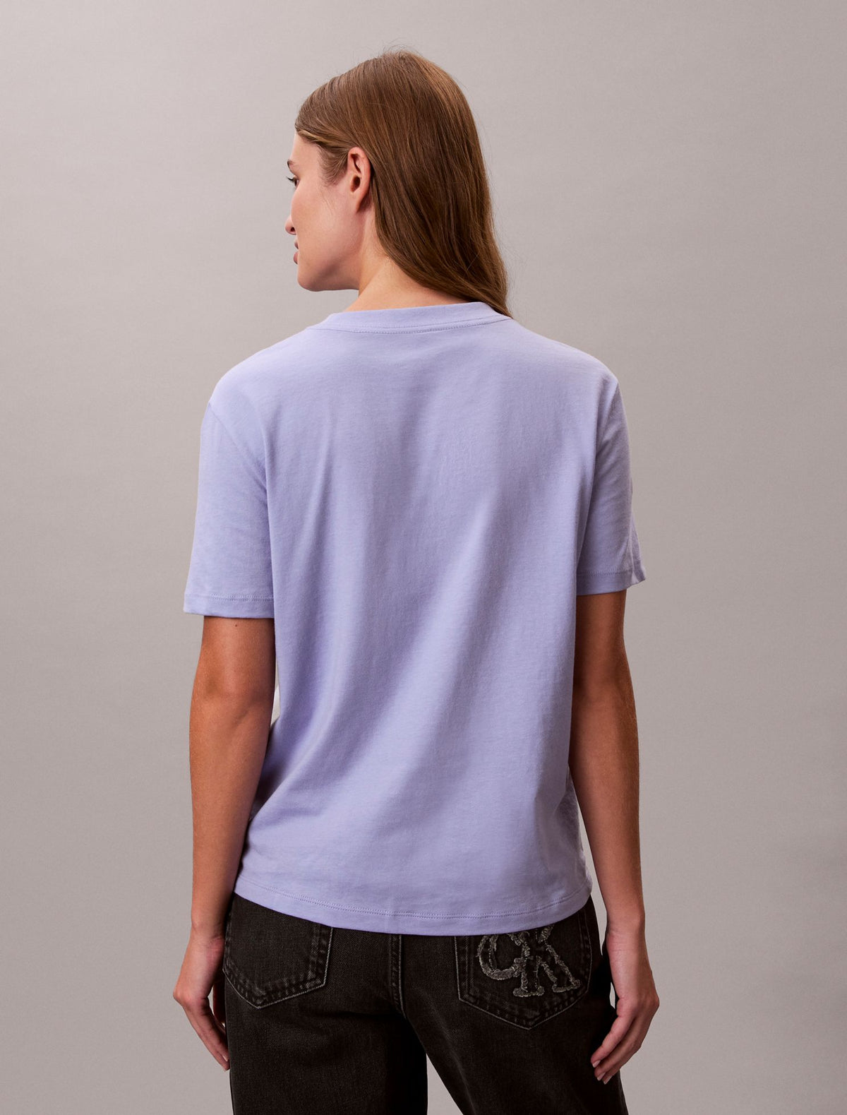 Calvin Klein Flower Script Logo Graphic Classic T-Shirt