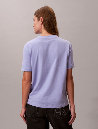 Calvin Klein Flower Script Logo Graphic Classic T-Shirt