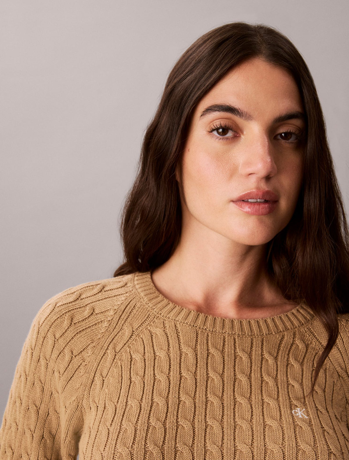 Calvin Klein Cable Knit Crewneck Sweater