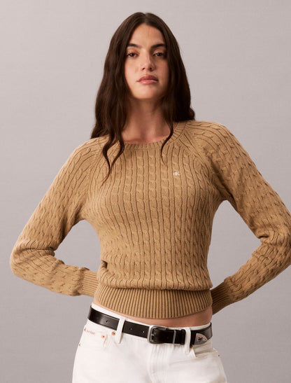 Calvin Klein Cable Knit Crewneck Sweater