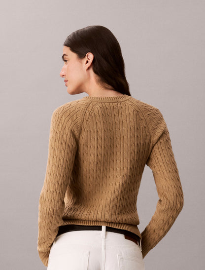 Calvin Klein Cable Knit Crewneck Sweater
