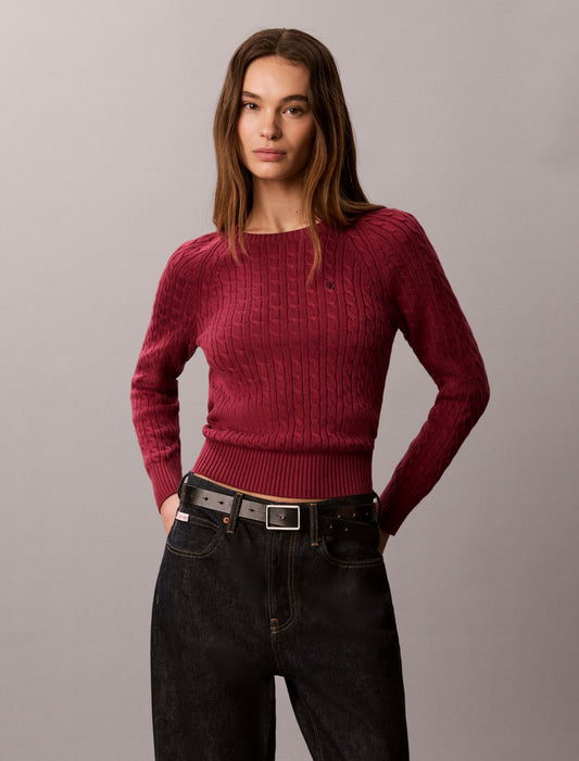 Calvin Klein Cable Knit Crewneck Sweater